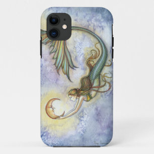 Diepzee Maan Zeemeermin Fantasy Kunst iPhone 5 Hoe 11 Hoesje