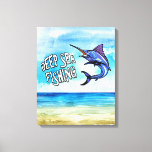 Diepzee Zwaardvis Canvasprint Canvas Afdruk