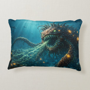 Diepzeeverschrikking Leviathan krolt in bedkussen Accent Kussen