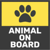 Dier aan boord sticker (Voorkant)