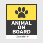 Dier aan boord sticker (Vel)
