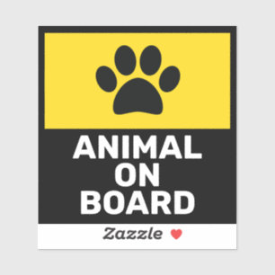 Dier aan boord sticker