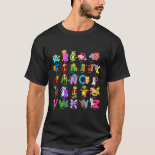 Dier Abcs Leren Kleuterschool Leraar T-shirt