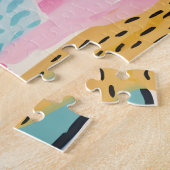 Dier Abstract Modern Retro Kleurrijk Legpuzzel (Zijkant)