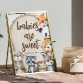 Dier Baby shower Baby's zijn Zoet Teken Poster