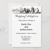 Dier Cute Kunst Eenhoorn Olifant Leeuw Dierentuin Kaart (Voorkant)