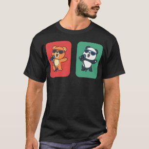 Dier dat karaoke zingt enthousiast grappig t-shirt