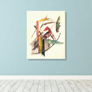 Dier door Franz Marc, Vintage Expressionisme Kunst Canvas Afdruk