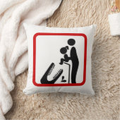 Dier geen dochter aan de Krokodilentuin. Kussen (Deken)