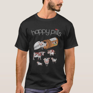 Dier Gelukkige Bill Koe T-shirt