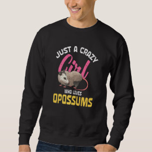 Dier gewoon een gek meisje dat opossums buidelratt trui