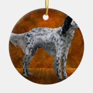 Dier - Hond - De Engelse Setter Keramisch Ornament