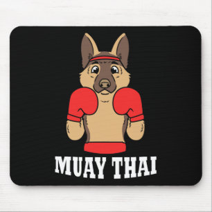 Dier Humor Thai Kickboksen Grappige Hond Muay Thai Muismat