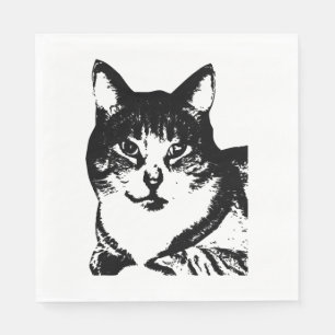 Dier,Kat,Katten,dier,housepet,kat,tijger,wilde kat Servet