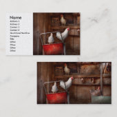 Dier - Kip - De eend is een spion Visitekaartje (Voorkant / Achterkant)