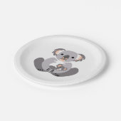 Dier - KOALA - Aussie wildlife - Feest Papieren Bordje (Gekanteld)