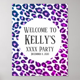 Dier, Leopard, cheetah welkomstbord Poster