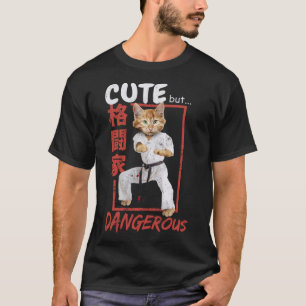 Dier Leuke Gevaarlijke Liefde Kat Karate Taekwondo T-shirt