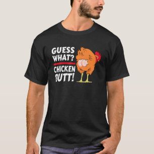 Dier Raad Wat Kippenkont Schattige Kippen Buffs T-shirt