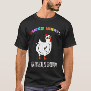Dier Raad Wat Kippenkont Schattige Kippen Buffs T-shirt