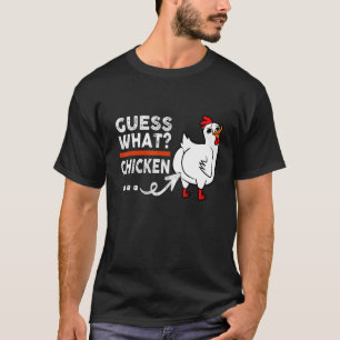 Dier Raad Wat Kippenkont Schattige Kippen Buffs T-shirt