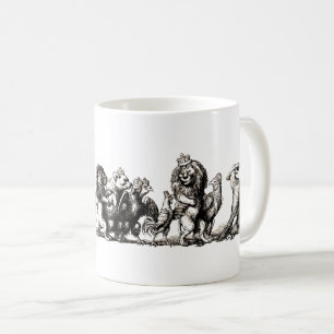 Dier Schattig Kunst Eenhoorn Olifant Leeuw Dierent Koffiemok