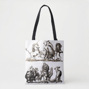 Dier Schattige Kunst Eenhoorn Olifant Leeuw Dieren Draagtas