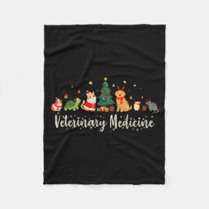 Dier Tech Dier Kerstmis Xmas Sfeer Dierenarts Fleece Deken