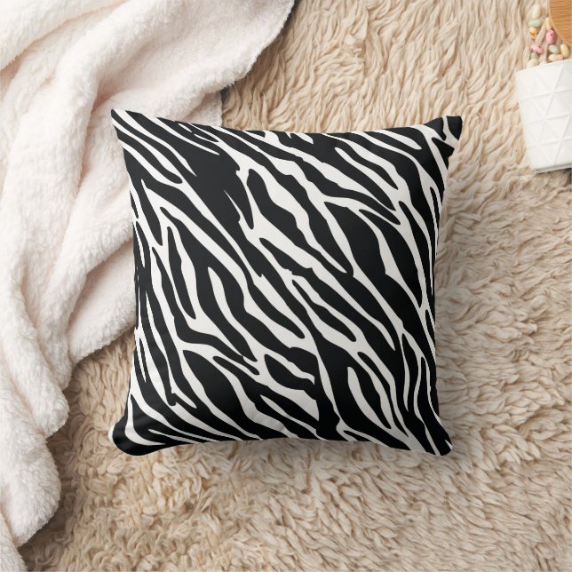 Dier zebra streep naadloos patroon ontwerp kussen (Deken)