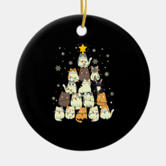 Dier Zittend in sneeuw met Lichten Kerstmis Kerstm Keramisch Ornament