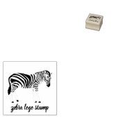 Dier Zwarte Zebra Rubberstempel (Gestempeld)
