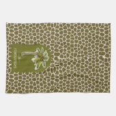 Dierafdrukken palmbomen theedoek (Horizontaal)