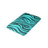 Dierafdrukpatroon Turquoise zebra Badmat (Gekanteld)