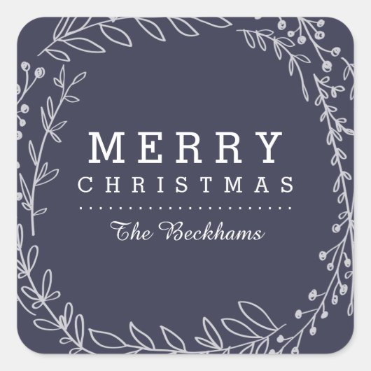 dierbaar | Aangepaste kleur Kerst stickers (Voorkant)