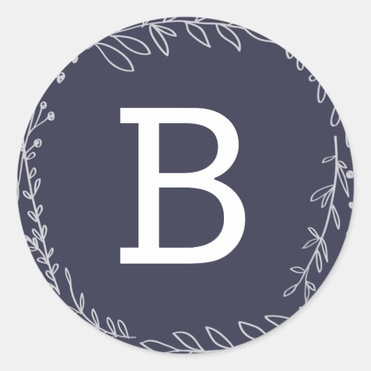 dierbaar | Monogram Vakantie Stickers (Voorkant)