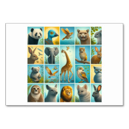 Dieren (동물) - Koreaanse Flitskaarten Kaart