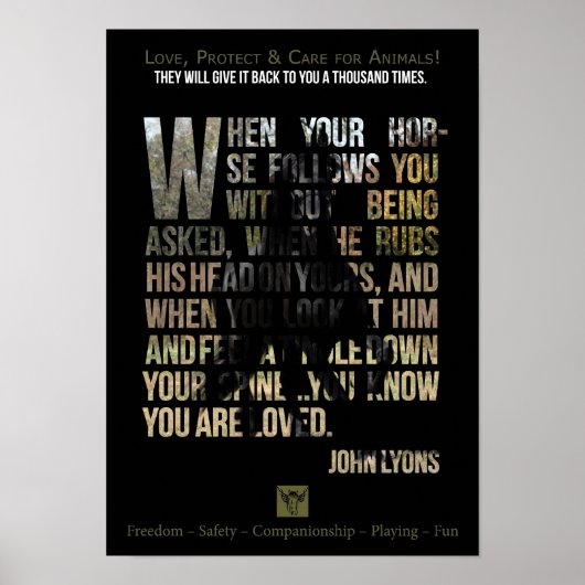 Dieren beschermen - Poster (Voorkant)