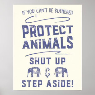 Dieren beschermen poster