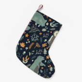  Dieren Bloemen Naadloze Textuur Kleine Kerstsok (Voorkant (Hangend))