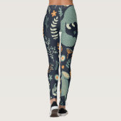  Dieren Bloemen Naadloze Textuur Leggings (Achterkant)