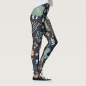  Dieren Bloemen Naadloze Textuur Leggings (Rechts)