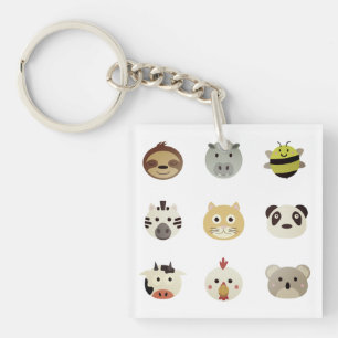 Dieren, Boerderij, Dier Sleutelhanger