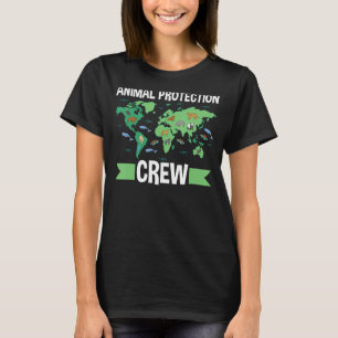 Dieren boven mensen Reddingsconserv Dierenactivist T-shirt