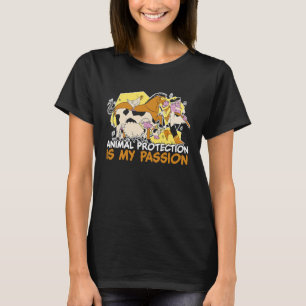 Dieren boven mensen Reddingsconserv Dierenactivist T-shirt