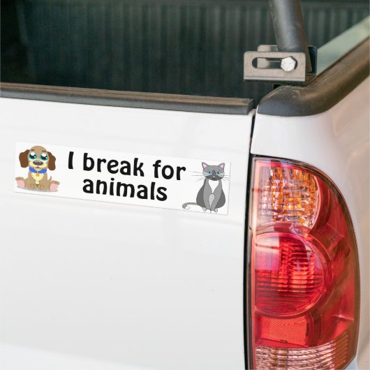 Dieren Bumpersticker (Op Truck)