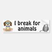Dieren Bumpersticker (Voorkant)