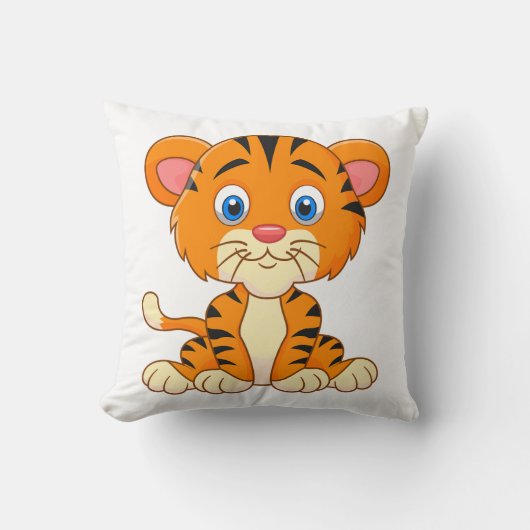Dieren cartoon illustratie schattige tijger kussen (Voorkant)