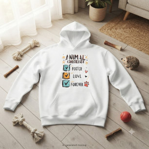 Dieren Checklijst Foster Love Forever Reddingscade Hoodie