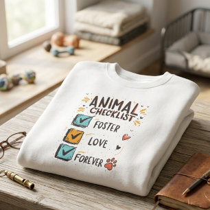 Dieren Checklijst Foster Love Forever Reddingscade Trui