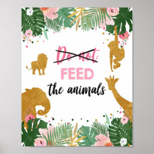 Dieren die geen veilige dieren hebben, mogen niet poster